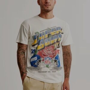 NFL by Abercrombie & Fitch Super Bowl New York Giants Denver Broncos T-Shirt M